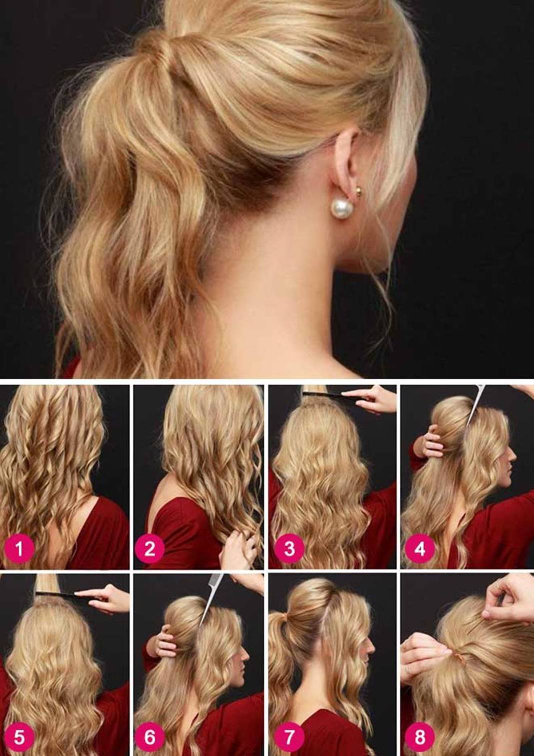 Düğüne kınaya gidenler kuaför masrafından kurtulacak! İşte özel günlerde evde yapabileceğiniz harika saç modelleri 9